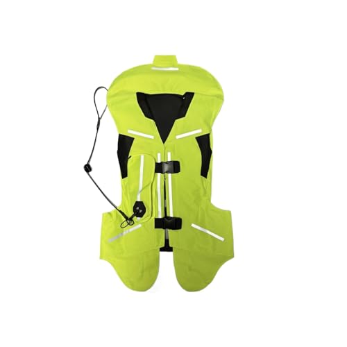 HTDRE Unisex Motorrad Airbag Weste mit reflektierendem Band, Wiederverwendbare Motorrad, Reitsicherheit, Airbag Weste von HTDRE