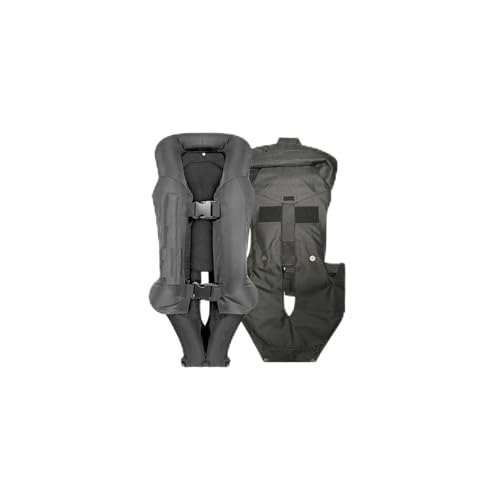 HTDRE Unisex-REIT-Airbagweste, Reitjacke mit abnehmbarem Nacken-/Schwanz-/Körper-Airbag, Rückenschutz von HTDRE