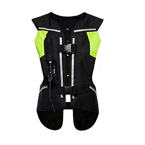 Herren-Airbagweste für Motorräder, reflektierende Weste für Motorräder, mechanischer Auslöse-Airbag, reflektierende Airbagweste, geeignet zum Motorradfahren und Reiten (nicht mit CO2-Kartusche ausge von HTDRE