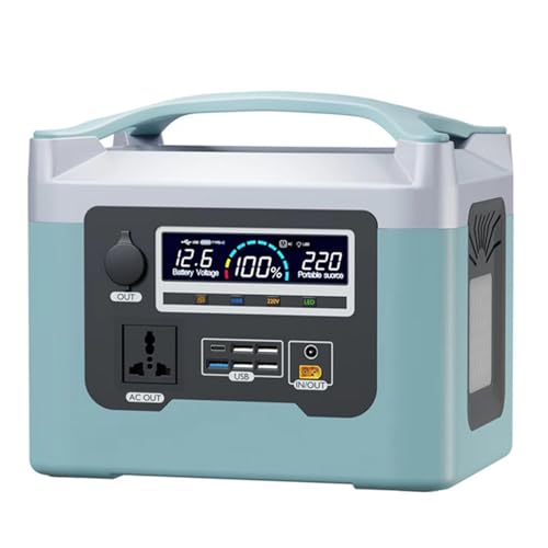 Tragbarer Outdoor-Generator, 800 W, 220 V, mobile Stromversorgung, geeignet zum Aufstellen von Ständen, für Selbstfahrertouren, Camping, zur Energiespeicherung und für Notfälle bei Stromausfällen,Bl Tragbarer Outdoor-Generator, 800 W, 220 V, mobile Stromversorgung, geeignet zum Aufstellen von Ständen, für Selbstfahrertouren, Camping, zur Energiespeicherung und für Notfälle bei Stromausfällen,Bl von HTDRE