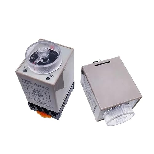 1 PC AH3-2 Time Relay AC/DC Thick Stitch Power-on Delay Timer AH3-3 Time Set Range 0.1S-60m with Base DC12V24V AC220V HTEJFUXQE(AC220V,AH3-3 0-1Second) von HTEJFUXQE