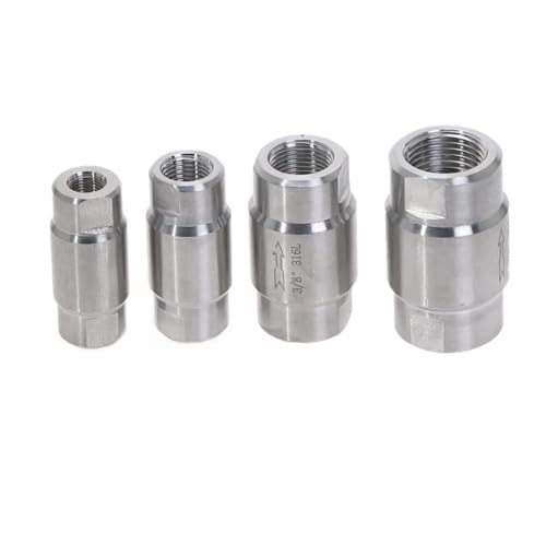 1PC 1/8" 304 stainless steel high pressure check valves gas water one-way valve DN6 HTEJFUXQE von HTEJFUXQE