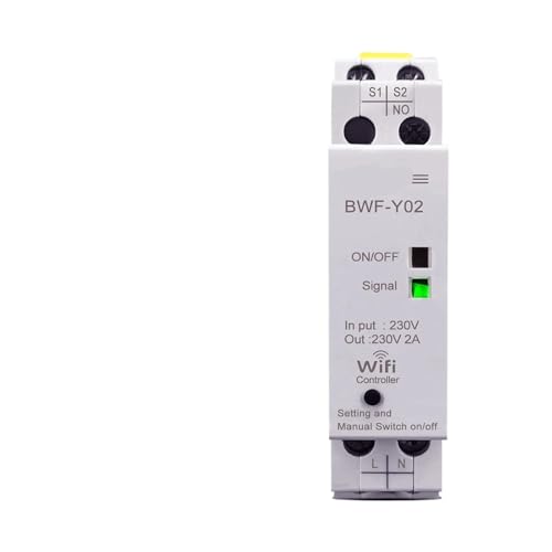1pc BWF-Y02 220V Din rail Household 230V AC Smart Switch Controller Without contactor HTEJFUXQE von HTEJFUXQE