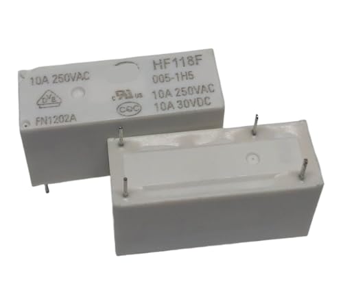 1pc HF118F 005-1HS (118F-1A-5V/12V/24V-10A) Relay 4 pins HTEJFUXQE von HTEJFUXQE