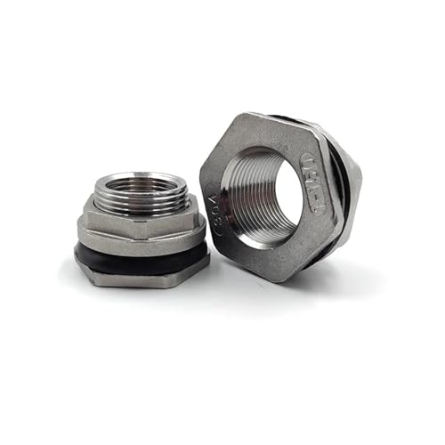 1pc SUS304 Stainless Steel External Bulkhead DN40 BSP Internal Thread Joint Water Tank Joint Connector Adapter HTEJFUXQE 1pc SUS304 Stainless Steel External Bulkhead DN40 BSP Internal Thread Joint Water Tank Joint Connector Adapter HTEJFUXQE von HTEJFUXQE
