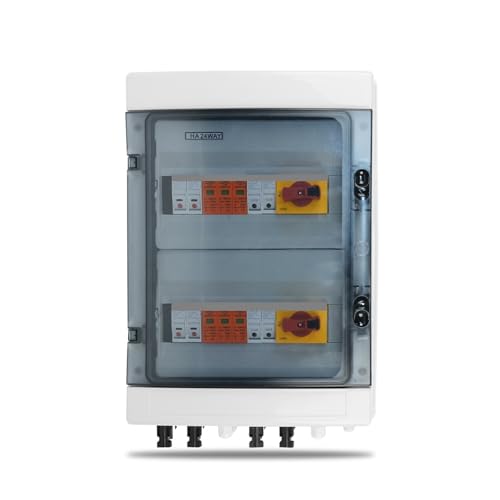 1pc Solar photovoltaic PV Combiner Box With Protection 4 input 2 out DC 1000V Fuse MCB SPD 24ways HTEJFUXQE von HTEJFUXQE