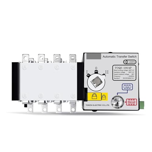 HTEJFUXQE 4P 100A ATS PC Class Automatic Transfer Switch Electrical Selector Switches AC 400V Auto or Manual 2 Input 1 Output HTEJFUXQE 4P 100A ATS PC Class Automatic Transfer Switch Electrical Selector Switches AC 400V Auto or Manual 2 Input 1 Output von HTEJFUXQE