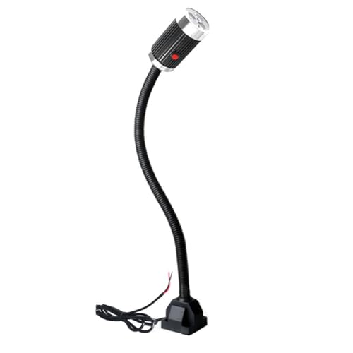 220 V starke magnetische LED-Beleuchtung Nachttischlampe 24 V Schlauch Schwanenhalslampe One-Touch-Schalter Werkzeugmaschinen-Arbeitslicht for das Nachttischbüro(6W24V Screw Holder) von HTERBPOY