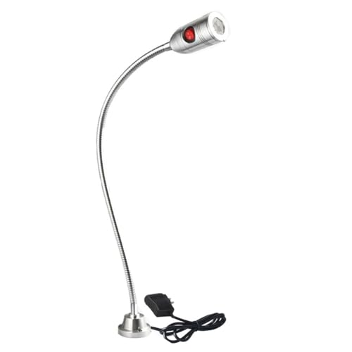 360 Grad verstellbarer Beleuchtungswinkel, flexible LED-Arbeitsleuchte mit Schwanenhals, mit starker Magnetbefestigungsbasis, explosionsgeschützte Werkstattbeleuchtung(1W220V Screw Holder) von HTERBPOY