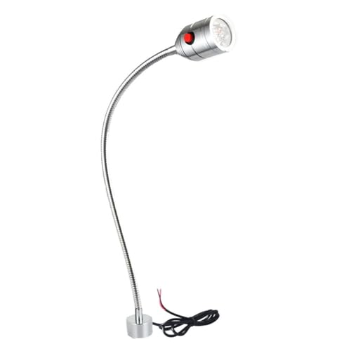 360 Grad verstellbarer Beleuchtungswinkel, flexible LED-Arbeitsleuchte mit Schwanenhals, mit starker Magnetbefestigungsbasis, explosionsgeschützte Werkstattbeleuchtung(3W24V strong magnet base) von HTERBPOY