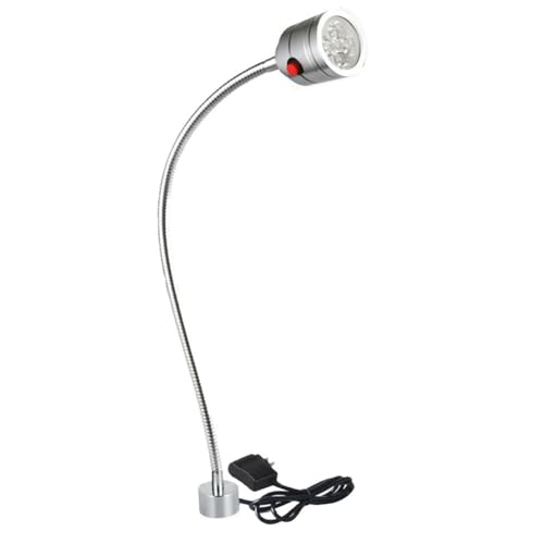 360 Grad verstellbarer Beleuchtungswinkel, flexible LED-Arbeitsleuchte mit Schwanenhals, mit starker Magnetbefestigungsbasis, explosionsgeschützte Werkstattbeleuchtung(5W220V strong magnet base) von HTERBPOY