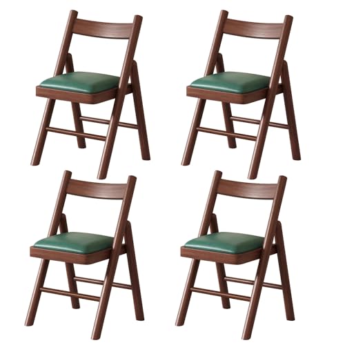 HTERBPOY Gummiholz, Klappbare Küchenstühle aus Holz mit gepolstertem Sitz, Maximale Belastung 330 Pfund, for Esszimmer, Restaurant, Küche, Büro, Innenbereich HTERBPOY Gummiholz, Klappbare Küchenstühle aus Holz mit gepolstertem Sitz, Maximale Belastung 330 Pfund, for Esszimmer, Restaurant, Küche, Büro, Innenbereich von HTERBPOY