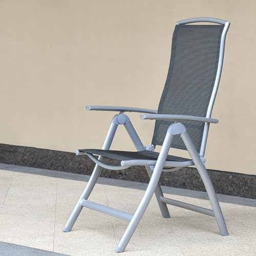 HTERBPOY Sillas para Fiestas 440 Lbs Kapazität, Aluminium-Klappstuhl mit Verstellbarer Rückenlehne, for Home Office Camping Küche Esszimmer Hochzeit Party Event Picknick von HTERBPOY