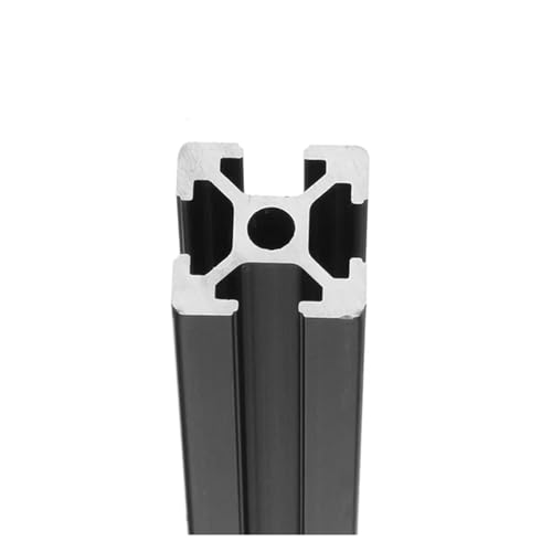 1 Stück schwarze 2020 T-Nut, europäischer Standard, eloxiertes Aluminium-Strangpressprofil, L = 100–1000 mm, CNC-3D-Drucker-Linearführung (200 mm)(500mm) von HTGAOO