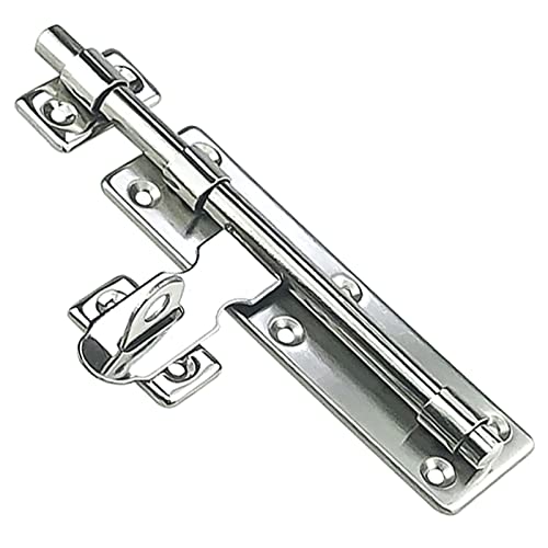 2er-Pack Riegel, verdicktes Edelstahl-Schiebeschloss for Türen, einfach zu installieren, Schiebetürschloss mit Schrauben (Größe: 4 Zoll) (Größe: 6 Zoll)(8 inches) von HTGAOO