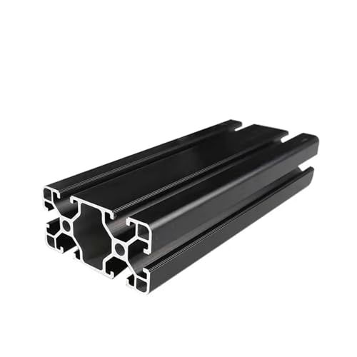 4080 Schwarzes Aluminium-Strangpressprofil, eloxiertes Linearführungs-Aluminium-Strangpressprofil nach europäischem Standard (650 mm)(1000mm) von HTGAOO