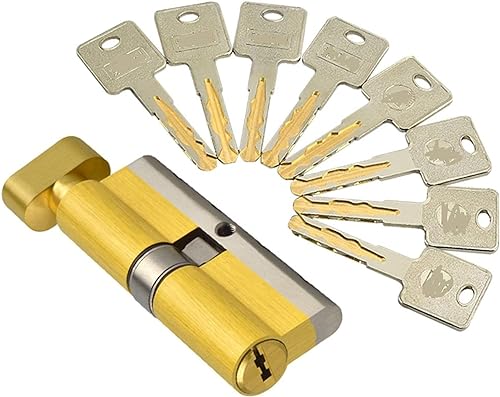 70/75/80/105/110 mm Türschlosszylinder Türhülsenschloss (Farbe: 90 mm 45 plus 45 mm) (Farbe: 70 mm 35 plus 35 mm)(80mm 40 Add 40mm) von HTGAOO
