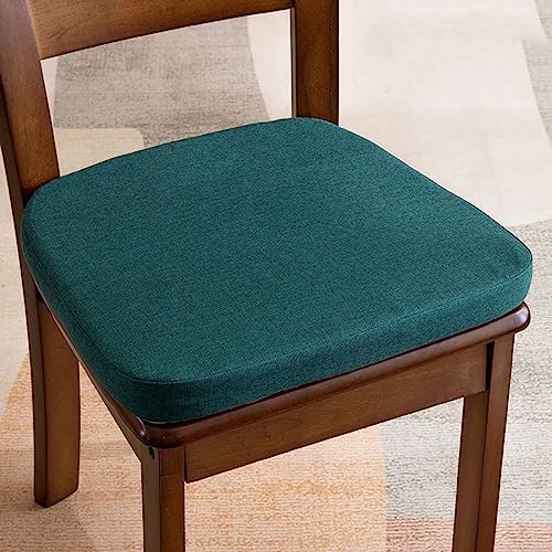 HTGAOO Itchen Stuhlkissen 17x16, U-förmiges Stuhlkissen mit Spitze, Esszimmerstuhlkissen, rutschfestes Esszimmerstuhlkissen(Deep Greenxl,2 Pack) von HTGAOO