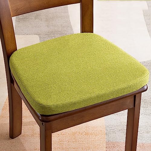 HTGAOO Itchen Stuhlkissen 17x16, U-förmiges Stuhlkissen mit Spitze, Esszimmerstuhlkissen, rutschfestes Esszimmerstuhlkissen(GreenM,2 Pack) von HTGAOO
