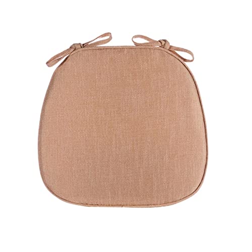 HTGAOO Küchenstuhlkissen 2er-Set mit Bändern, Esszimmerstuhlkissen U-förmig, strapazierfähige, atmungsaktive Esszimmerstuhlkissen, grau(Beige,2 Pack) von HTGAOO