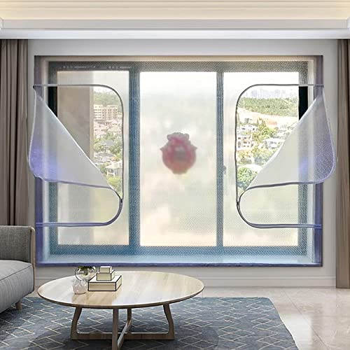 Kälte-, winddichte und wärmeisolierende Folie mit Reißverschluss for Türen und Fenster, Breite x Höhe: 180 x 200 cm.(W*H:200x200cm/78x78in) von HTGAOO