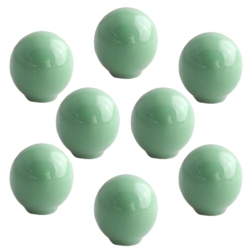 Keramikknöpfe, 8 Stück, Schranktürknaufgriffe for Möbel, Schrankschubladen, Türen (rot, Durchmesser 33 mm)(Green,Diameter 27mm) von HTGAOO