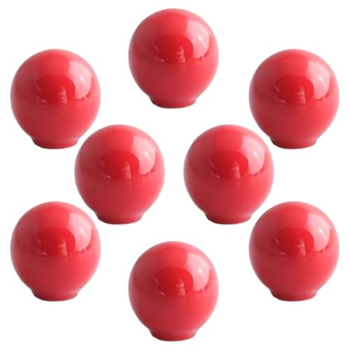 Keramikknöpfe, 8 Stück, Schranktürknaufgriffe for Möbel, Schrankschubladen, Türen (rot, Durchmesser 33 mm)(Red,Diameter 27mm) von HTGAOO