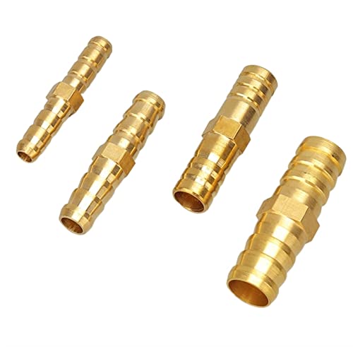 Kupfer-Knoten-Stecker, Kupfer-Knick-Rohrrohr gerade Knie T Y X Form 2 3 4 Steckverbinder Kupfer-Wasser-Rohr(Straight I Shap,19mm Barb) von HTGAOO