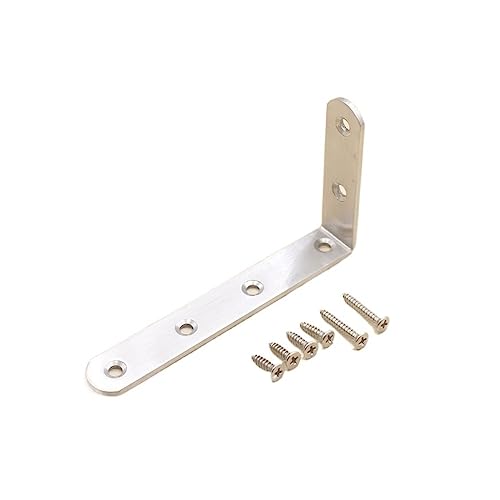 Metallhalterungen for Möbel, Winkelcode aus Edelstahl, 90-Grad-Winkelcode, L-förmiger Winkelcode-Anschluss, verdickter Winkelcode (150 x 100 x 4)(100 X 150 X 25 X 4.0) von HTGAOO