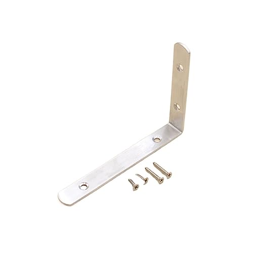 Metallhalterungen for Möbel, Winkelcode aus Edelstahl, 90-Grad-Winkelcode, L-förmiger Winkelcode-Anschluss, verdickter Winkelcode (150 x 100 x 4)(150 X 110 X 3) von HTGAOO