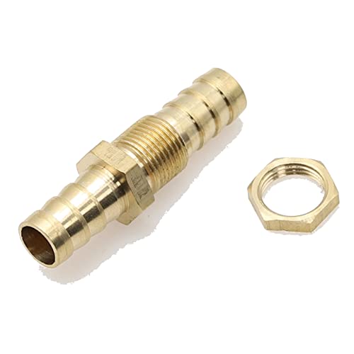 Rohrschlauch-Kopplette, Bronze-Kopplung Rohrformstück Kupplung Steckverbinder Gas Wasseradapter Kupfer(14mm) von HTGAOO