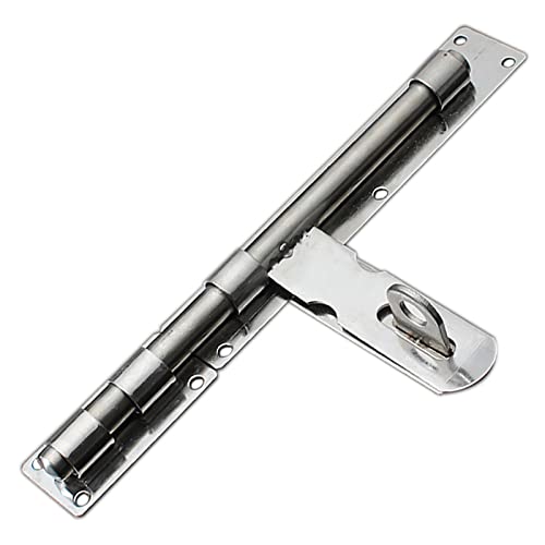 Türriegel, Hochleistungs-Türschieberiegel mit Vorhängeschlossloch, Türriegel for Türen und Fenster(12 inch 14 core) von HTGAOO