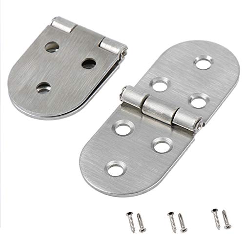 Türscharniere, 8-teiliges Klappscharnier mit Klappdeckel, 270-Grad-Klappscharniere for Tisch-Butler-Tabletts, Edelstahl 304 von HTGAOO