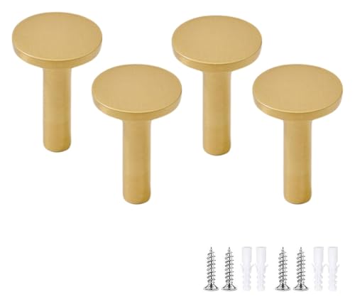 Wandgarderobe. Kleiner Haken aus massivem Messing for Badezimmer, Küche und Schlafzimmer von HTGAOO