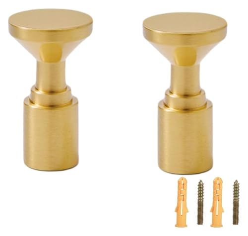Wandgarderobenhaken, kleiner Haken aus massivem Messing, Handtücher können im Badezimmer, in der Küche und im Schlafzimmer aufgehängt werden von HTGAOO