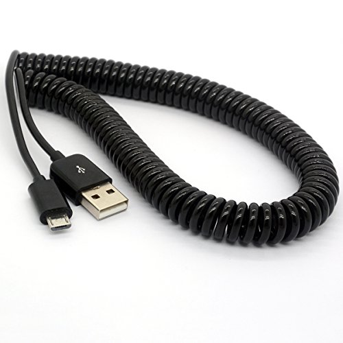 HTGuoji 3M/9Ft Coiled USB zum Mikro-USB-Kabel-Frühlings-Spirale USB 2.0 Mann zu den Mikro-B-männlichen Verbindungsstück-Daten synchronisieren und laden Daten-Verlängerungs-Schnur HTGuoji 3M/9Ft Coiled USB zum Mikro-USB-Kabel-Frühlings-Spirale USB 2.0 Mann zu den Mikro-B-männlichen Verbindungsstück-Daten synchronisieren und laden Daten-Verlängerungs-Schnur von HTGuoji