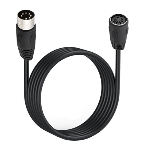 HTGuoji 7-Pin DIN-Kabel, 7-Pin Din männlich zu weiblich professionelles Premium-Audiokabel für Bang & Olufsen, Naim, Quad Stereo-Systeme (3 Meter) von HTGuoji