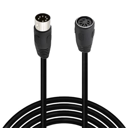 HTGuoji 7-Pin DIN-Kabel, 7-Pin Din männlich zu weiblich professionelles Premium-Audiokabel für Bang & Olufsen, Naim, Quad Stereo-Systeme (5 Meter) von HTGuoji