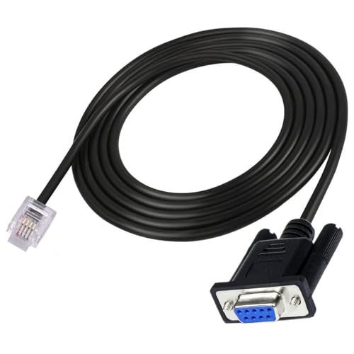 HTGuoji DB9 auf RJ11 RJ12 6P4C LAN Netzwerk Serielles Steuerkabel für Leadshine Schrittantrieb Servomotor DM432C DM442 DM556 DM856 3DM683 AM882 DM1182 2 Meter (6P4C) von HTGuoji