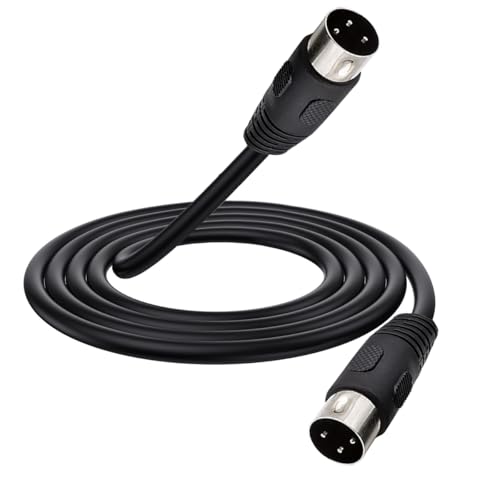 HTGuoji DIN 3-Pin Kabel, 3-Pin DIN Stecker auf Stecker Lautsprecher Audio Kabel Kabel für Bang...Olufsen B&O BeoLab PowerLink MK2, Peavey Sanpera Pedal und Monster Clarity HD Modell One (1 meter) von HTGuoji