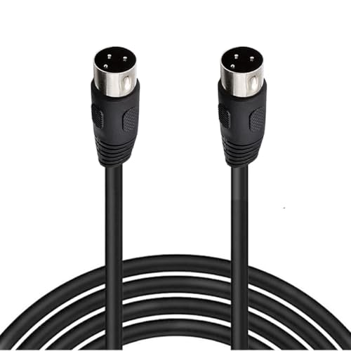HTGuoji DIN 3-Pin Kabel, 3-Pin DIN Stecker auf Stecker Lautsprecher Audio Kabel Kabel für Bang...Olufsen B&O BeoLab PowerLink MK2, Peavey Sanpera Pedal und Monster Clarity HD Modell One (5 meter) von HTGuoji