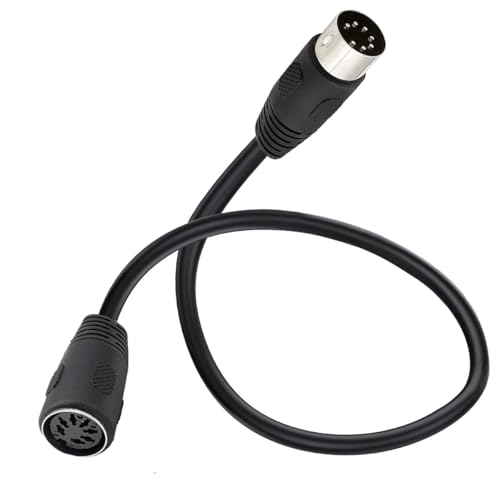 HTGuoji Din 7 Pin männlich zu weiblich Erweiterung professionelle Premium Controller Schnittstelle Audiokabel für Bang & Olufsen, Naim, Quad Stereo Systeme (0.5 Meter) von HTGuoji
