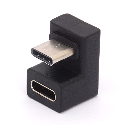 HTGuoji USB C U-Form Adapter, 180 Grad USB 3.1 Typ C Stecker auf Buchse, Konverter Typ C Datenübertragungsstecker 4K60Hz 10Gbps für Laptop & Tablet & Handy und alle Typ C unterstützten Geräte HTGuoji USB C U-Form Adapter, 180 Grad USB 3.1 Typ C Stecker auf Buchse, Konverter Typ C Datenübertragungsstecker 4K60Hz 10Gbps für Laptop & Tablet & Handy und alle Typ C unterstützten Geräte von HTGuoji