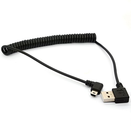 HTGuoji Mini-USB-Kabel, 90-Grad-Feder, USB 2.0 auf Mini-USB-Kabel, rechtwinkliges Aufladen und Sygn-Mini-USB-Adapterkabel, 1,5 m HTGuoji Mini-USB-Kabel, 90-Grad-Feder, USB 2.0 auf Mini-USB-Kabel, rechtwinkliges Aufladen und Sygn-Mini-USB-Adapterkabel, 1,5 m von HTGuoji