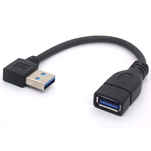 OpenII USB-3.0-Verlängerungskabel, 90 Grad nach links gewinkelt, USB-Typ-A-Stecker auf Buchse, 5 Gbit/s, Verlängerungskabel, 15 cm Right OpenII USB-3.0-Verlängerungskabel, 90 Grad nach links gewinkelt, USB-Typ-A-Stecker auf Buchse, 5 Gbit/s, Verlängerungskabel, 15 cm Right von HTGuoji