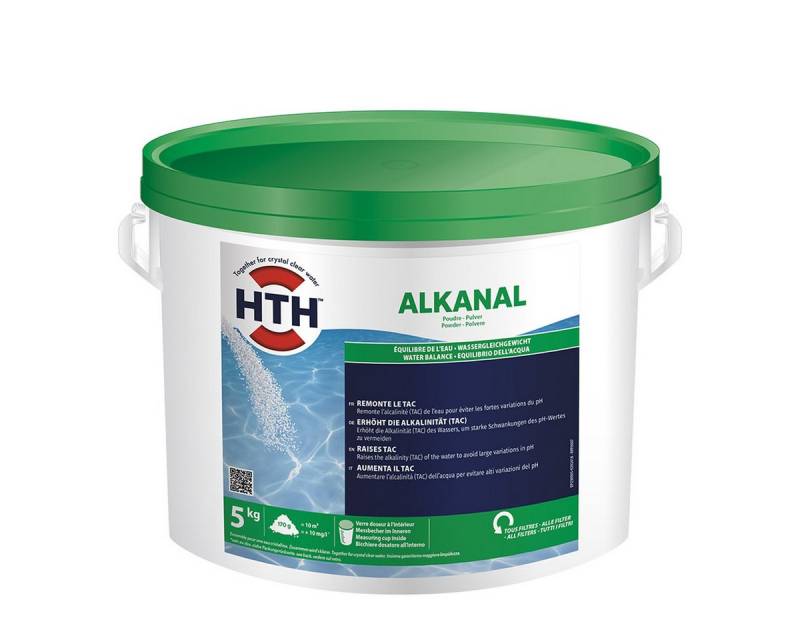 HTH Poolpflege Alkanal 5kg Pulver Anhebung der Alkalinität gegen pH-Wert Schwankung von HTH