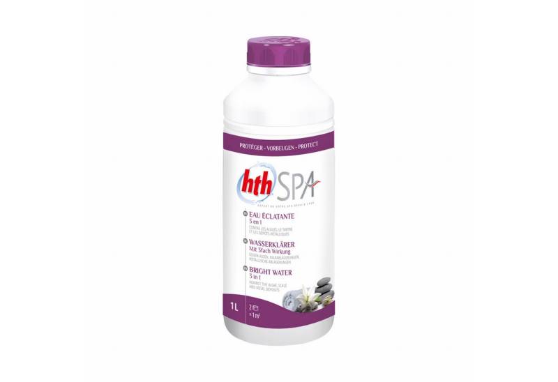 HTH Poolpflege hth Spa Wasserklärer 1 L (1000 ml) gegen Algen, Kalk und metallische von HTH