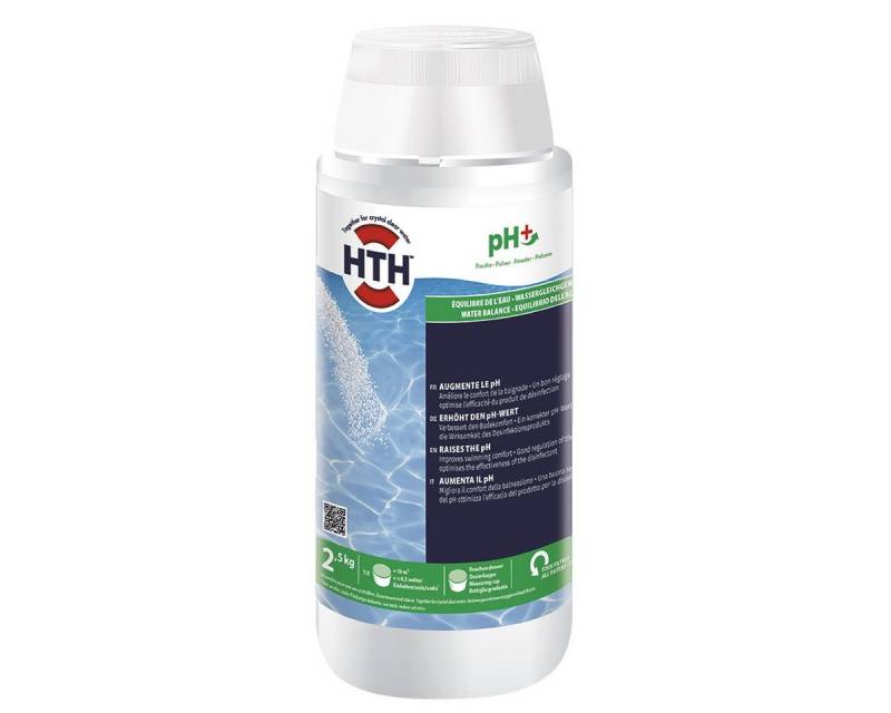 HTH Poolpflege pH Plus Pulver 1,2 kg pH Wert Anhebung Rückstandsfrei alle Pool Typen von HTH