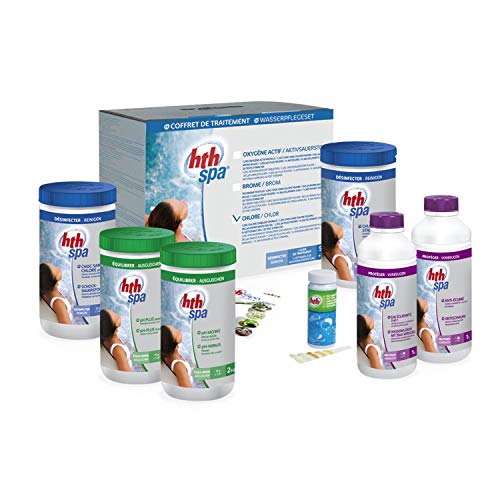 Wasseraufbereitungs-Komplettset mit Chlor, HTH-Pflegeset für aufblasbaren Whirlpool von Alice's Garden