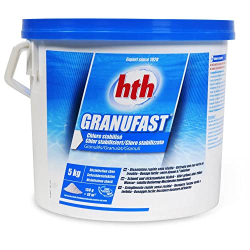 hth GRANUFAST Chlorgranulat 5,0 kg Eimer - Chlor Granulat schnell löslich von HTH